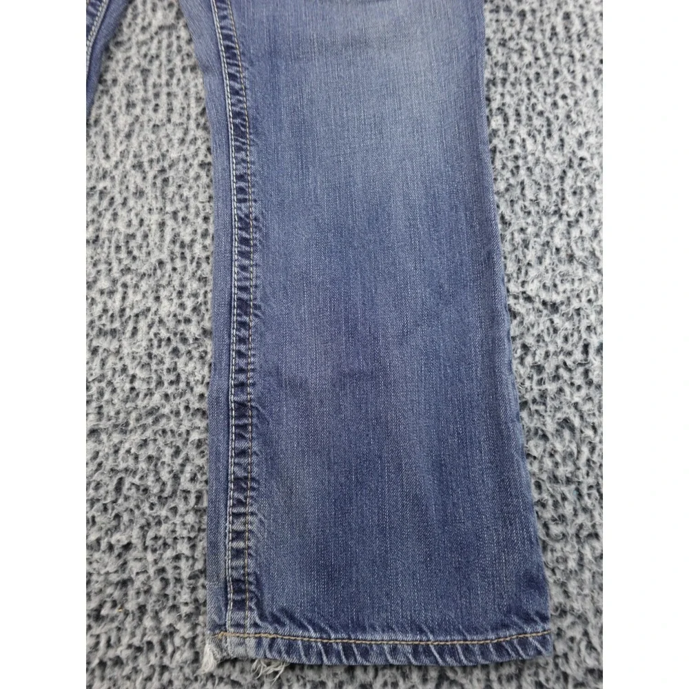 Ariat Bootcut Jeans Mens 36x30 Blue Good Heavy Stitching Western Denim - Picture 4 of 14